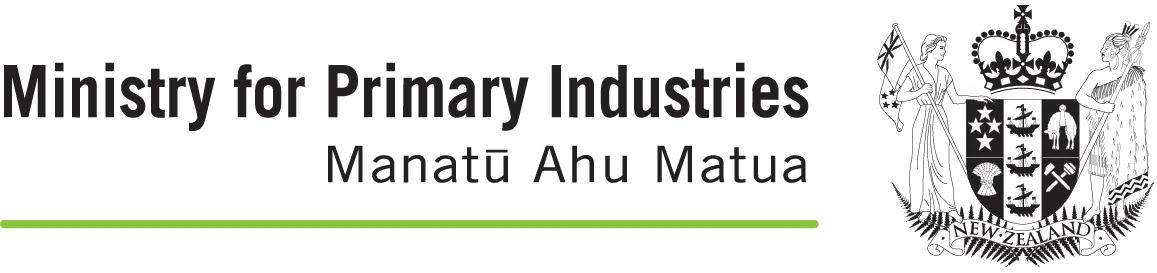 New Zealand Ministry for Primary Industries